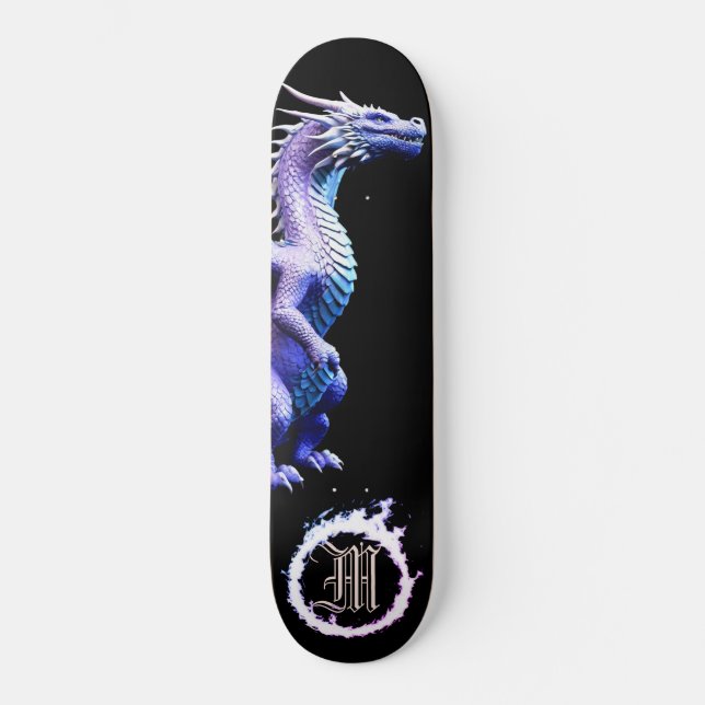 *~* AP88 Metallischer Elementardrachenschwärz Skateboard (Vorderseite)
