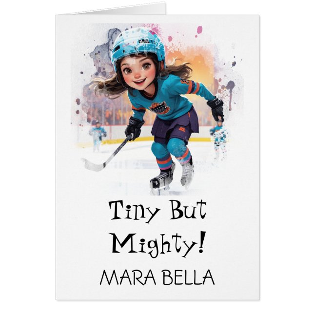 *~* AP94 Mignonne Hockey Girl 12 Personnaliser Ann (Devant)