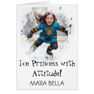 *~* AP94 Niedlich 13 Hockey Girl Personalize Gebur