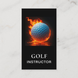 *~* AP94 QR Flames Fire Hot Bold Golf Ball Visitenkarte