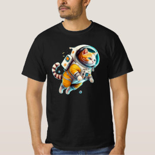 ap lang space cat - Astronautenkatze T-Shirt