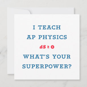 AP Physik Lehrer Superkraft Grafik