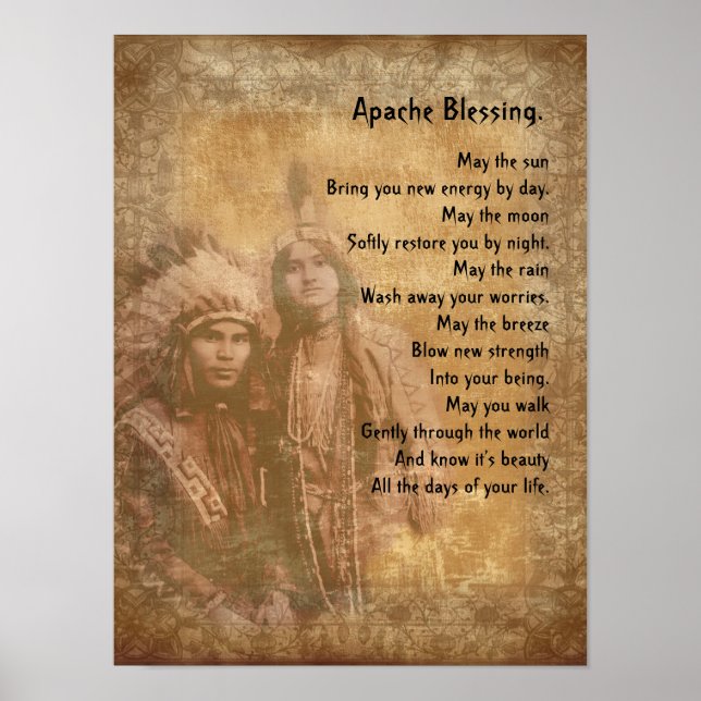 Apache Blessing Indianisches Paar Poster (Vorne)