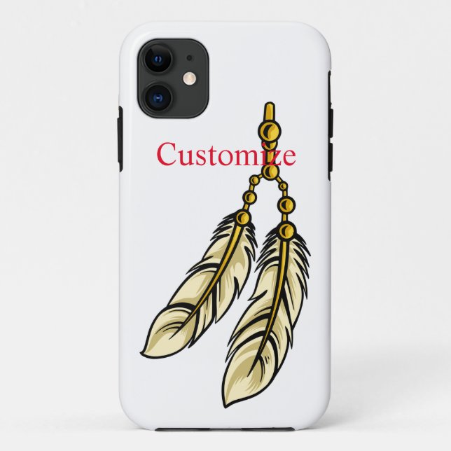 Apache-Federn Thunder_Cove Case-Mate iPhone Hülle (Rückseite)