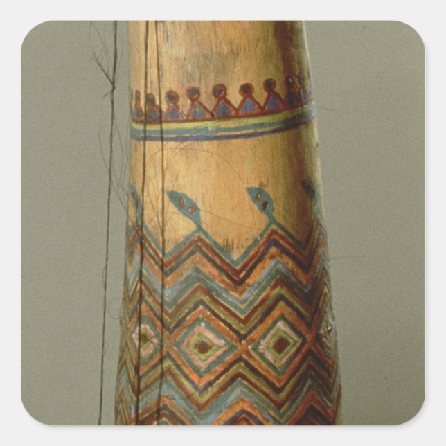 Apache fiddle aus Arizona Quadratischer Aufkleber (Vorderseite)