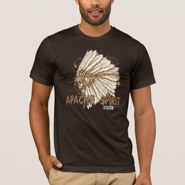 Apache-Geist innerhalb des T-Shirts (Vorderseite)