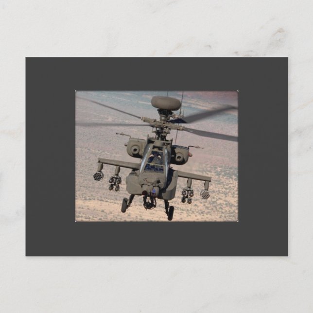 Apache Helicopter Air Wings Destiny Postkarte (Vorderseite)