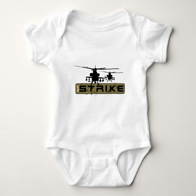 Apache-Hubschrauber Baby Strampler (Vorderseite)