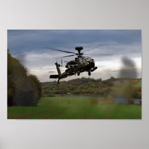 Apache im Feld Poster