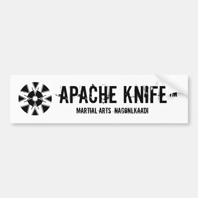 Apache Kinfe ®️ ™️ 🇺 🇸 Bumper Sticker (Devant)