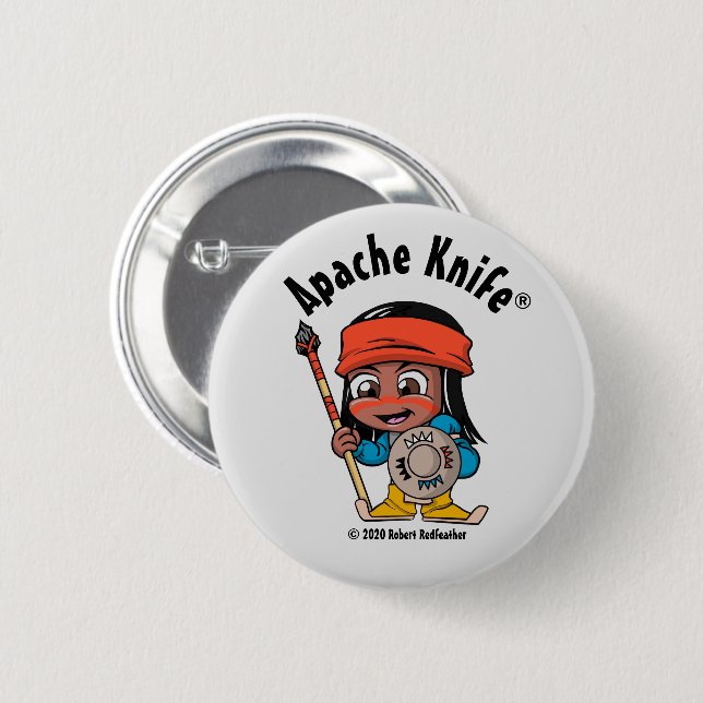 Apache Knife® Apache Kid 4.B-Taste Button (Vorne & Hinten)
