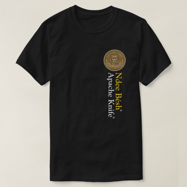 Apache Knife®™ 🇺 🇸 Apache Knife® Ndeh Besh T - S T-Shirt (Design vorne)