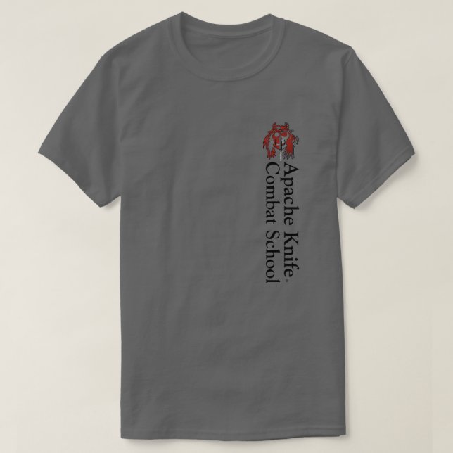 Apache Knife® 🇺 🇸 T - Shirt der Kampflschule (Design vorne)