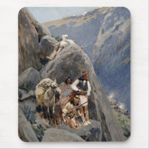 Apache-Krieger: Hinterhalt in der amerikanischen K Mousepad