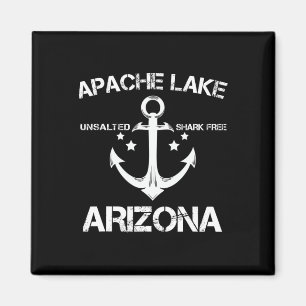 Apache Lake Arizona Lustiges Angeln Camping Sommer Magnet