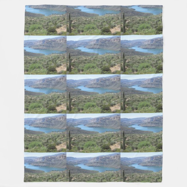 Apache Lake View Fleecedecke (Vorderseite)