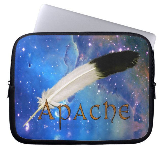 APACHE Nation & Feather Space Notebook-Sieb Laptopschutzhülle (Vorderseite)
