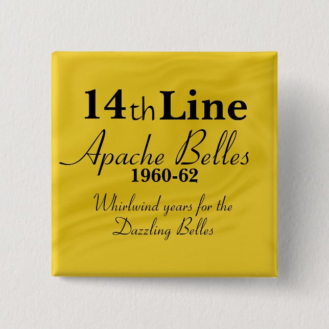 Apache-Schönheits-14. Linie Button (Vorderseite)