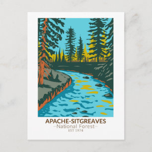 Apache Sitgreaves National Forest Vintage Postkarte