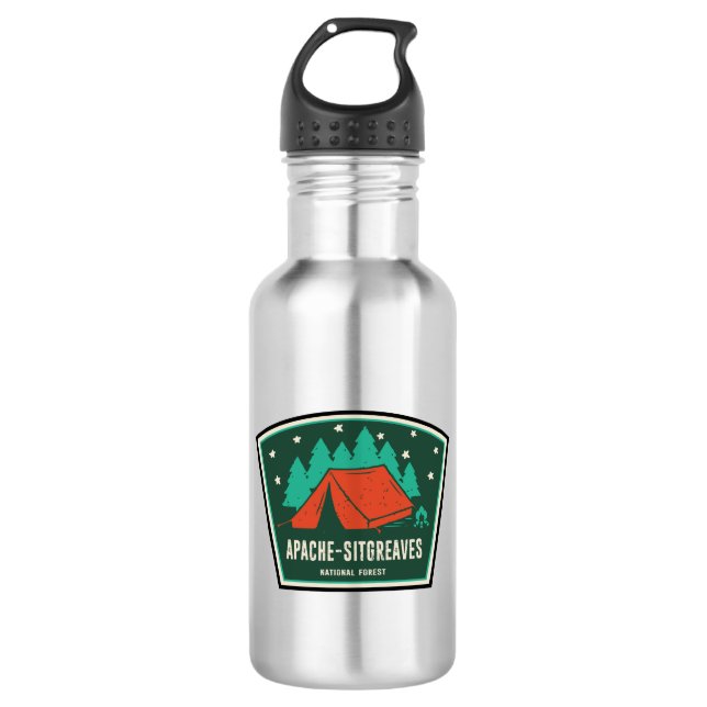 Apache-Sitgreaves National Forests Camping Edelstahlflasche (Vorderseite)