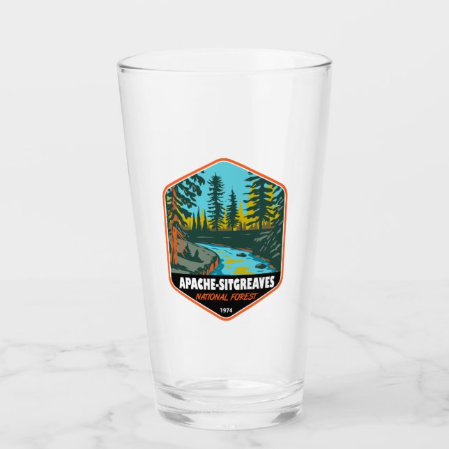 Apache Sitgreaves Nationalwald Vintag Glas (Vorderseite)