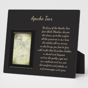 Apache Tear Crystal Fairy Fotoplatte