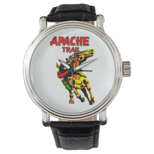 Apache Trail #1, Indianeramerikaner mit Banner Armbanduhr