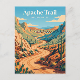 Apache Trail bei Tortilla Flat Arizona Postkarte