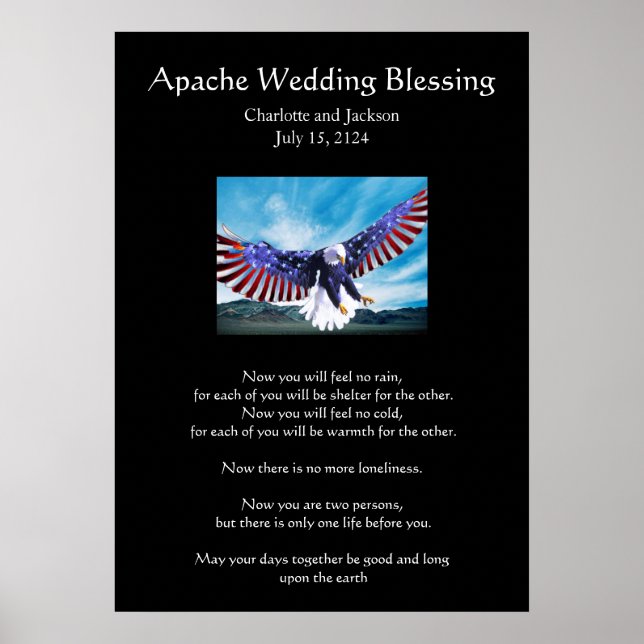 Apache Wedding Blessing Eagle 3 Poster (Vorne)