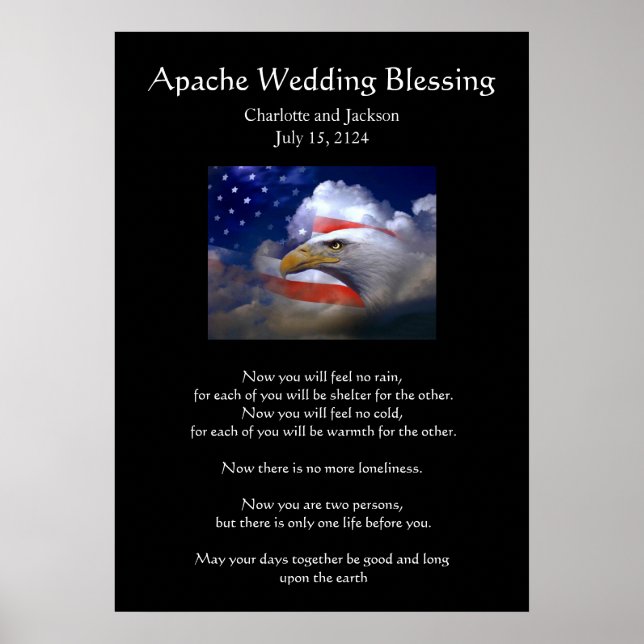 Apache Wedding Sessing Eagle Poster (Vorne)