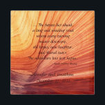 Apache Wedding Sessing Südwest Square Magnet<br><div class="desc">Dieser südwestliche Magnet mit dem schönen Text von Apache Wedding Sessing verwendet ein Originalfoto als Hintergrund. Es wurde in einem Canyon in Arizona aufgenommen. Das Kunstwerk der Natur. Namen und Datum hinzugefügt machen es zu einem Super-Gefallen für eine Hochzeit oder Engagement Zeremonie. Alle Rechte vorbehalten © 2013 Alan & Marcia...</div>