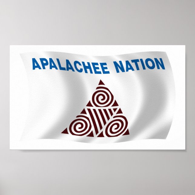 Apalachee Nation Flag Poster drucken (Vorne)