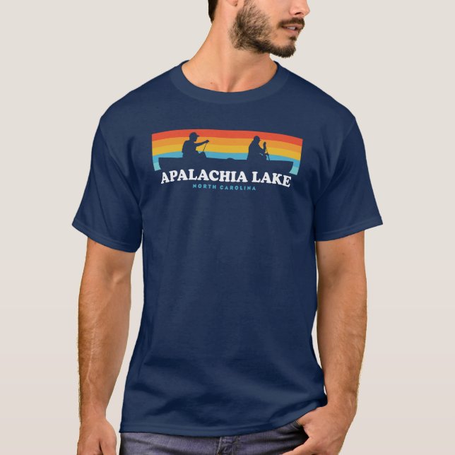 Apalachia Lake North Carolina Canoe T-Shirt (Vorderseite)