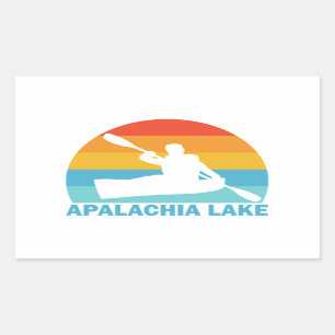 Apalachia Lake North Carolina Kayak Rechteckiger Aufkleber