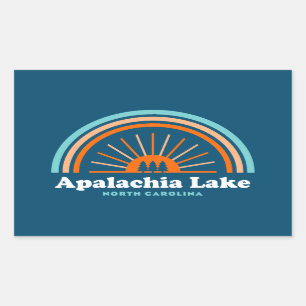 Apalachia Lake North Carolina Rainbow Rechteckiger Aufkleber