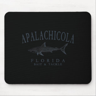 Apalachicola Florida Hai Retro-Schiefer Kunstfisch Mousepad