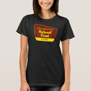 Apalachicola National Forest Florida Retro Zeichen T-Shirt