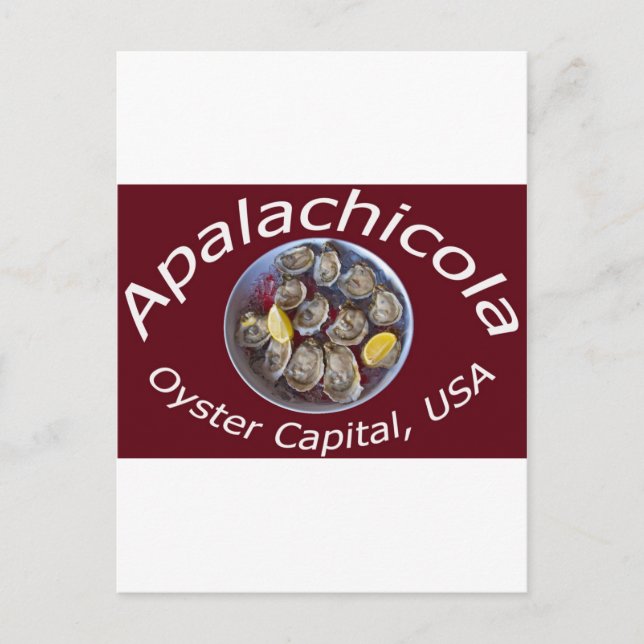 Apalachicola Oyster Hauptstadt Postkarte (Vorderseite)