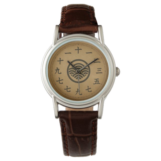 apanese Kanji Uhr Minimalistische Gestaltung (Vorderseite)