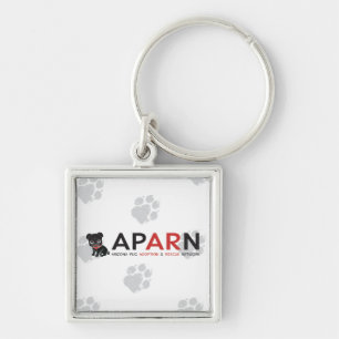 APARN Logo-erstklassiger quadratischer Schlüsselanhänger