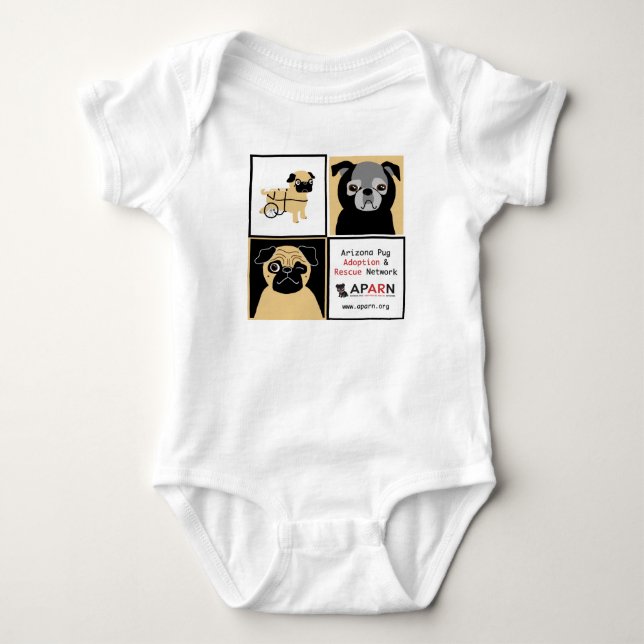 APARN Logo-Säuglings-Strampler Baby Strampler (Vorderseite)