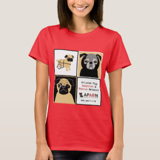 APARN Rescue Möpsen Ladys Bio T - Shirt (Angepasst