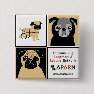 APARN Rettungs-Mops-quadratischer Knopf Button