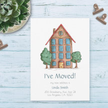 Apartment Building with Trees Moving Anuncement