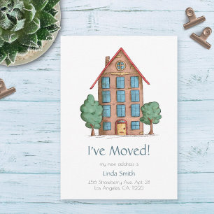 Apartment Building with Trees Moving Anuncement