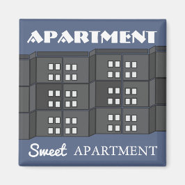 "Apartment Sweet Apartment" Magnet