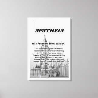 Apatheia Leinwanddruck