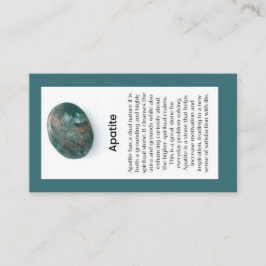 Apatite Crystal Meaning Juwelier Display Gemstone Visitenkarte
