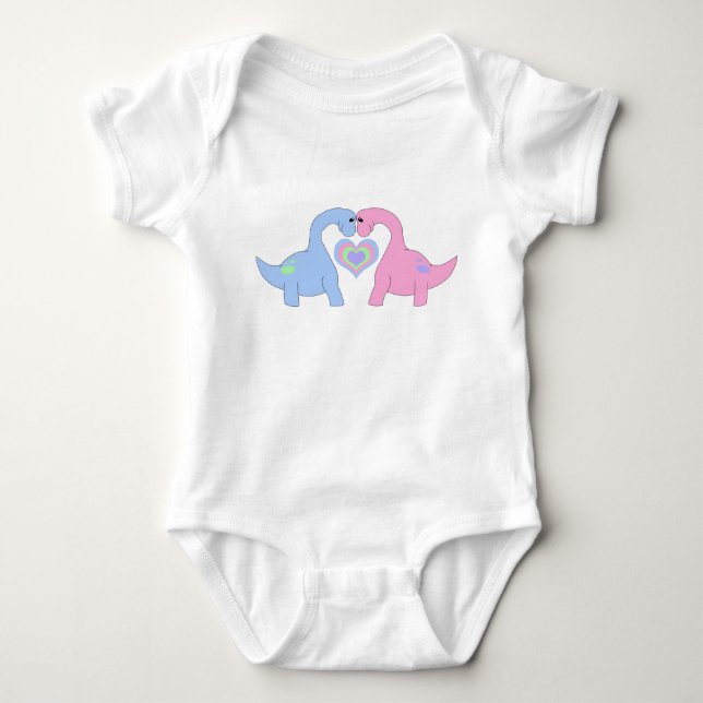 Apatosaurus Baby Strampler (Vorderseite)