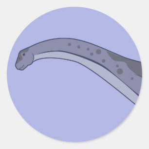 Apatosaurus (Gesicht) Runder Aufkleber